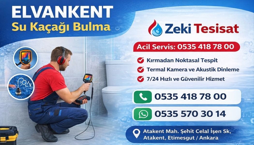 Elvankent Su Kaçağı Tespiti